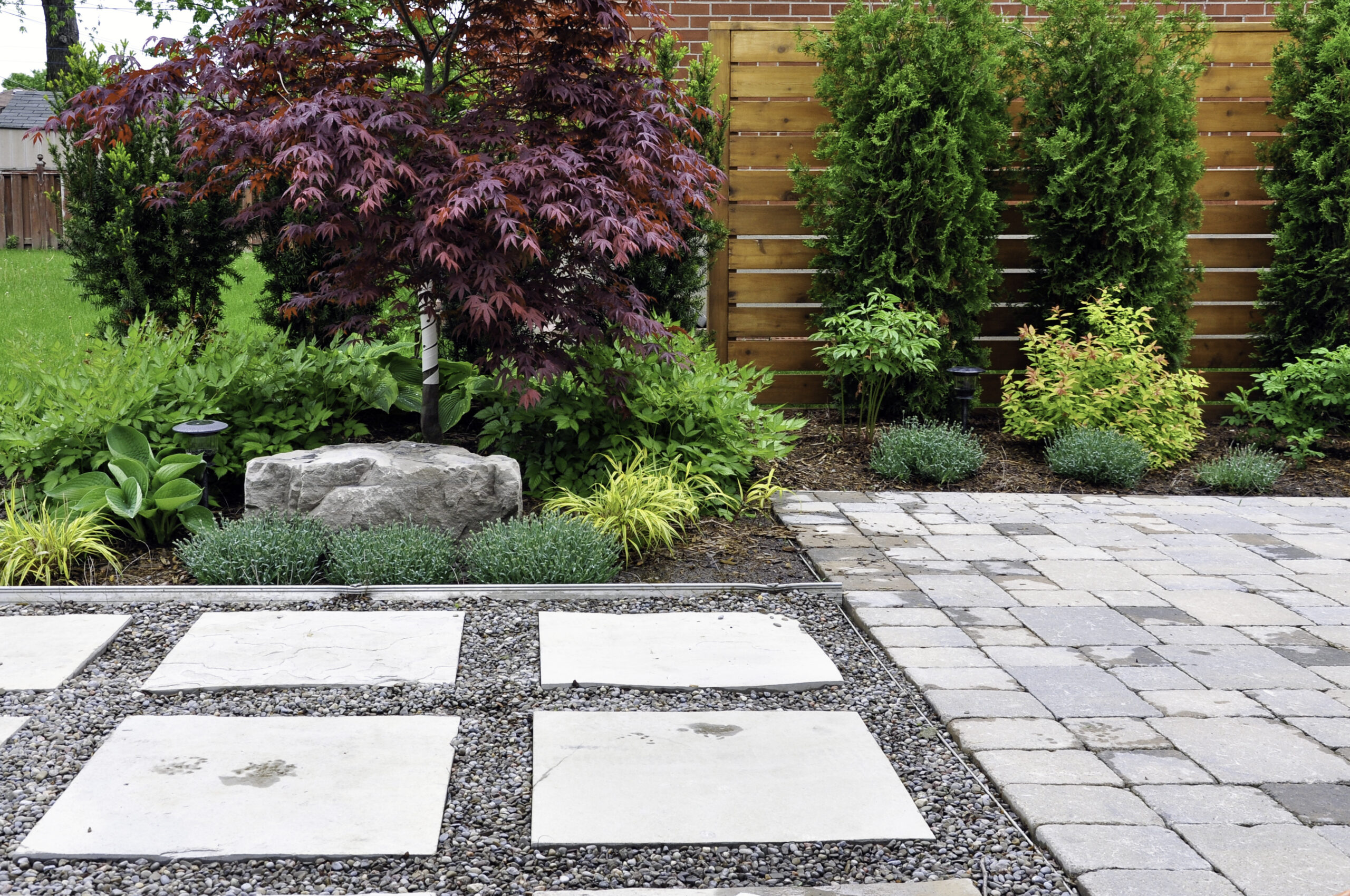 Paver and stepping stones